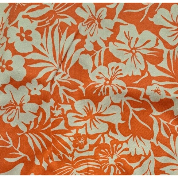 Palm Island Tropical Palm & Flower Printed Women's Floral Pink Shorts Size 8 - Picture 4 of 12